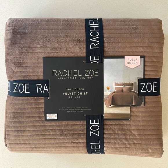 Rachel Zoe Bedding New Rachel Zoe Velvet Queen Quilt 88x 92